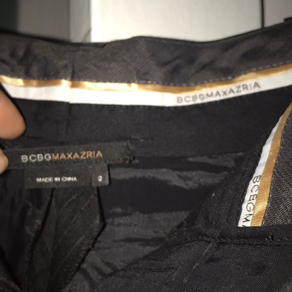 BCBG back slacks size 2 with light pinstripes - Picture 6 of 7